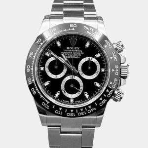 Pre Owned Rolex Cosmograph Daytona 116500LN Automatic Black Dial Stainless Steel Men's Wristwatch 40mm