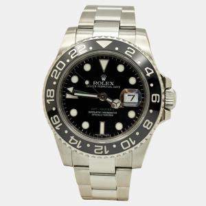 Pre Owned Rolex GMT Master II 116710LN Automatic Black Dial Stainless Steel Ceramic Men's Wristwatch 40 mm