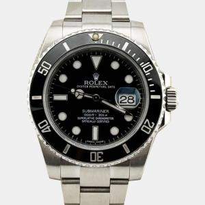 Pre Owned Rolex Submariner 116610LN Automatic Black Stainless Steel Men's Wristwatch 40 mm