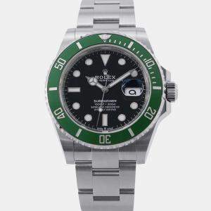 مملوكة مسبقًا ساعة يد رجالية رولكس صبمارينر 126610 إل في أوتوماتيكية سوداء ستانلس ستيل 41 مم