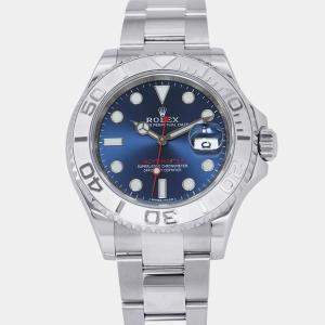 مملوكة مسبقًا Rolex Yacht-Master 116622 Automatic Blue Stainless Steel Men's Wristwatch 40 mm