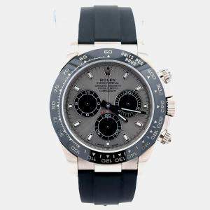 Pre Owned Rolex Cosmograph Daytona 116519LN Grey 18K White Gold Automatic Men's Watches 40mm