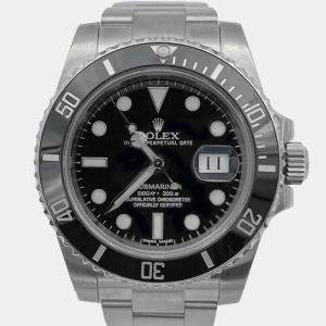 Pre Owned Rolex Submariner 116610 Black Stainless Steel Automatic Men's Wristwatch 40mm