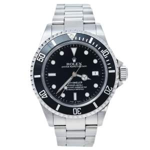 Pre Owned Rolex Black Stainless Steel Sea-Dweller 16600 T Automatic Men's Wristwatch 40 mm