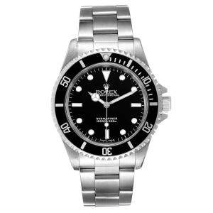 Rolex Black Stainless Steel Submariner 14060 Men's Wristwatch 40 MM