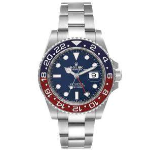 Rolex Blue 18k White Gold Pepsi GMT Master II 126719 Men's Wristwatch 40 MM