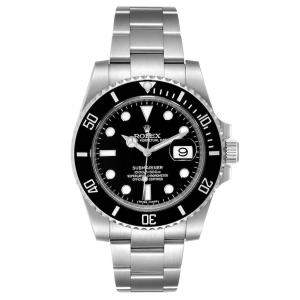 Rolex Black Stainless Steel Submariner 116610 Men's Wristwatch 40 MM