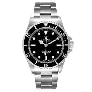 Rolex Black Stainless Steel Submariner 14060 Men's Wristwatch 40 MM