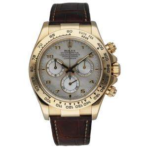 Rolex MOP 18K Yellow Gold Cosmograph Daytona 116518 Men's Wristwatch 40 MM