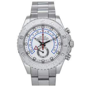 Rolex White 18K White Gold Yacht-Master II 116689 Men's Wristwatch 44 MM