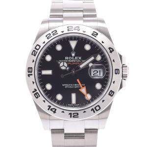 Rolex Black Stainless Steel Explorer II 216570 Men's Wristwatch 42 MM