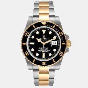 Rolex Black 18K Yellow Gold And Stainless Steel Submariner 116613 Automatic Men's Wristwatch 40 mm