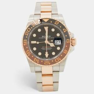 Pre Owned Rolex Black Cerachrom 18K Everose Gold Oystersteel GMT-Master II 126711CHNR-0002 40 mm