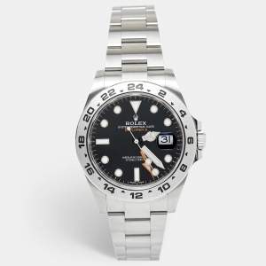 Rolex Black Stainless Steel Explorer II 216570-0002 Men's Wristwatch 42 mm