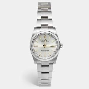 ساعة يد نسائية رولكس أويستر بربتشوال 124200-0001 أويسترستيل أويستر فضية 34مم
