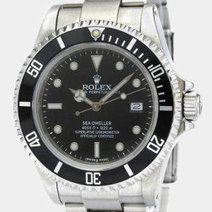 Rolex Black Stainless Steel Sea-Dweller 16660 Automatic Men's Wristwatch 40 mm
