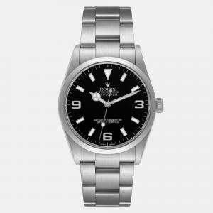 Rolex Explorer I Black Dial Steel Mens Watch 114270 36 mm