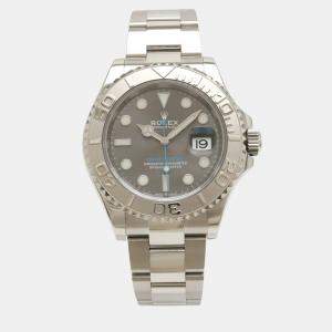 Rolex Grey Platinum Stainless Steel Yacht-Master 126622 Automatic Men's Wristwatch 40 mm