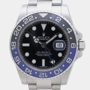 Rolex Black Stainless Steel GMT-Master II 116710BLNR Automatic Men's Wristwatch 40 mm