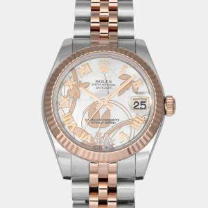 Rolex Whte Rose Gold Datejust Goldust Dream 178271Nr Wristwatch 31MM