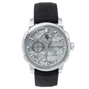 Romain Jerome 1696 Heavy Metal Meteorite Stainless Steel Rubber Moon DNA 1969 RJ.M.AU.00.03 Men's Wristwatch 43 mm
