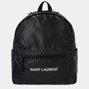 Saint Laurent Nero/Argento Nylon Backpack