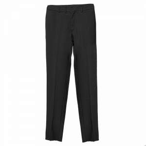 Saint Laurent Black Wool Tapered Leg Pants S