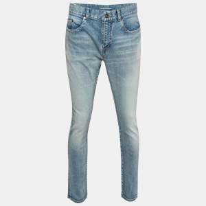 Saint Laurent Blue Denim Skinny Jeans L