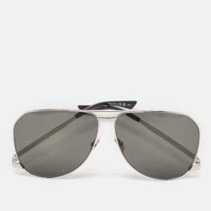 Saint Laurent Black SL 690 DUST Aviator Sunglasses