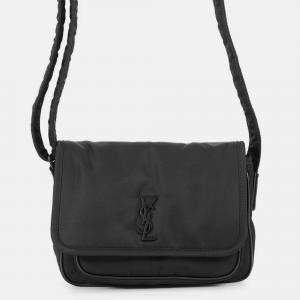 مملوكة مسبقًا Saint Laurent Paris Niki Small Shoulder Bag Black Nylon Size Small