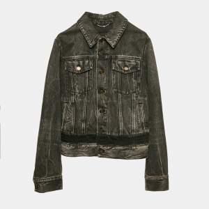 Saint Laurent Faded Black Denim Jacket XS