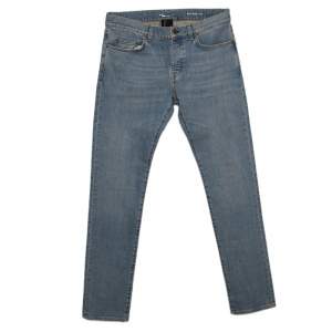 Saint Laurent Paris Blue Light Wash Faded Effect Distressed Denim Jeans M