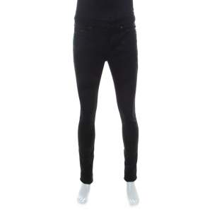 Saint Laurent Paris Black Cotton Slim Fit Denim Jeans M 