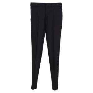 Saint Laurent Paris Black Wool Tailored Pants XS