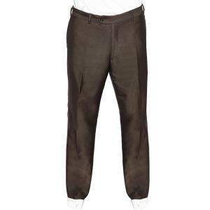 Yves Saint Laurent Vintage Brown Wool Straight Leg Pants XL