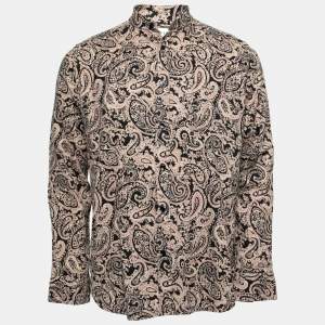 Saint Laurent Multicolor Paisley Printed Cotton Button Front Shirt M