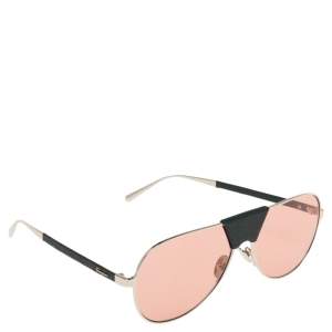 Salvatore Ferragamo Silver/Green SF220SL Aviator Sunglasses