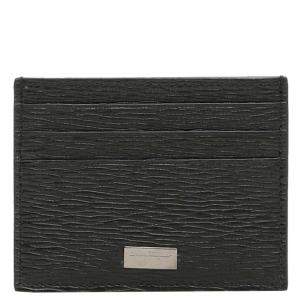 Salvatore Ferragamo Black Leather Card holder 