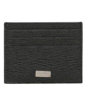 Salvatore Ferragamo Black Leather Card holder 