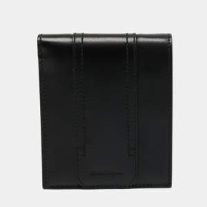 Salvatore Ferragamo Black Leather Bifold Wallet