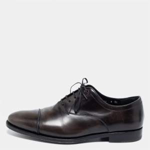 Salvatore Ferragamo Two Tone  Leather Aiden Oxfords Size 43