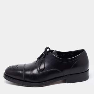 Salvatore Ferragamo Black Leather Oxfords Size 39