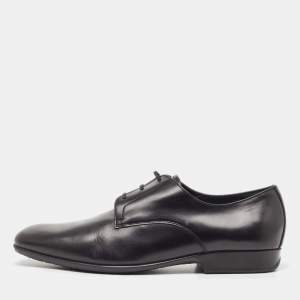 Salvatore Ferragamo Black Leather Lace Up Oxfords Size 43