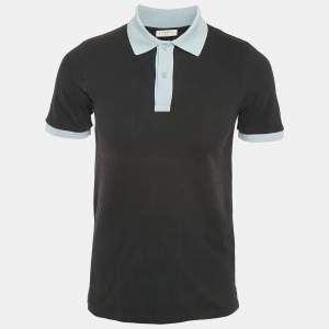 Sandro Navy Blue Cotton Pique Polo T-Shirt S