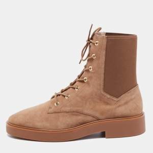 Stuart Weitzman Brown Suede Henley Boots Size 42 