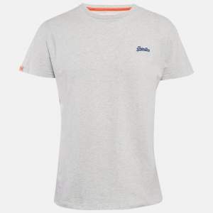 Supreme Orange Label Vintage Light Grey/White Crew Neck T-Shirt L