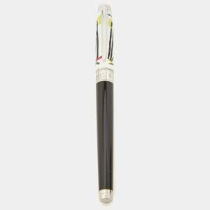 S.T. Dupont  D Large 'Picasso' Limited Edition Lacquer Silver Tone Multifunction Pen