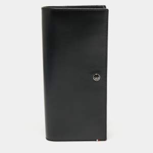 S.T. Dupont Black Leather Bifold Long Wallet