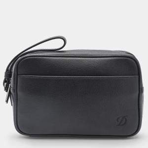 S.T. Dupont Black Leather Clutch