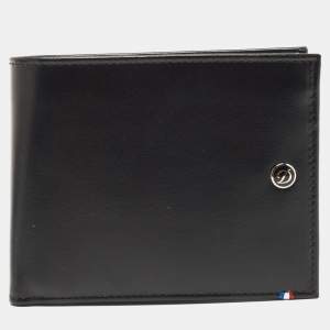 S.T. Dupont Black Leather Bifold Wallet